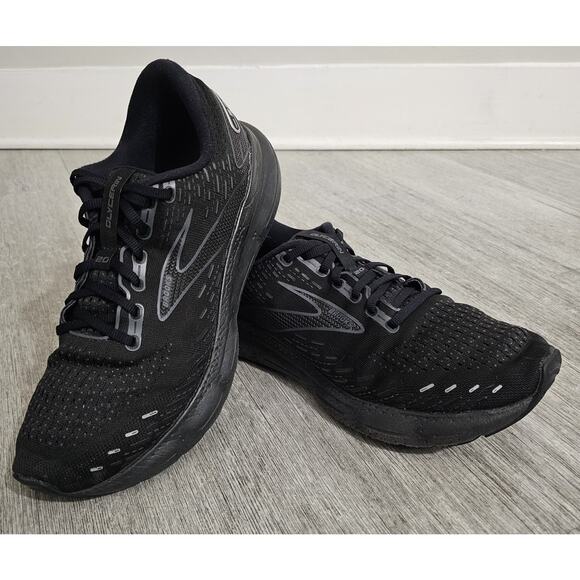 Brooks Glycerin GTS 20 Mens 10.5D Black/Black Gym Running Sneakers